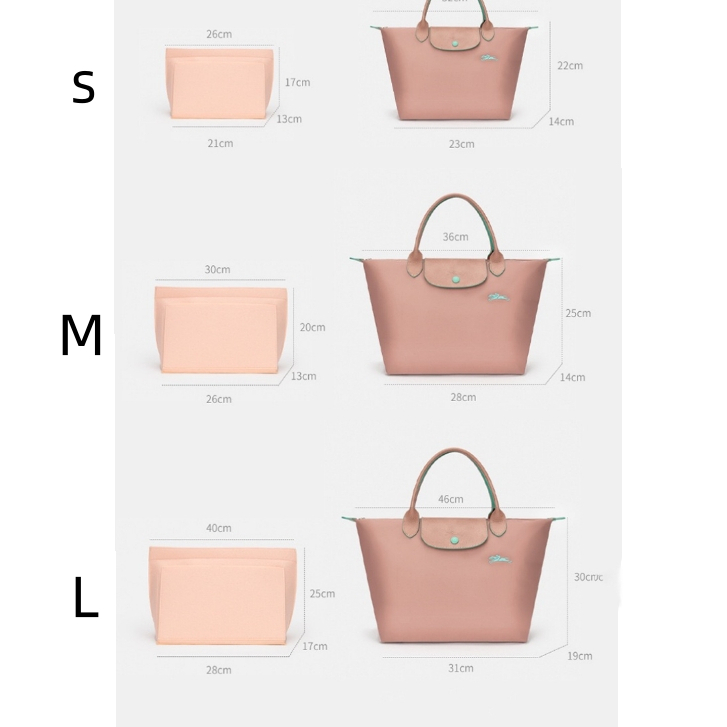 กระเป๋าจัดระเบียบ For LONGCHAMP กระเป๋าเครื่องสําอาง สะพายไหล่  อุปกรณ์เสริม สําหรับเดินทาง