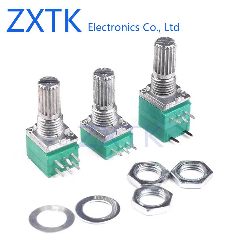 5PCS RK097N เดี่ยว 3PIN RK097G Dual 6PIN potentiometer B1K/B5K/B10K/B20K/B50K/B100K/B500K/B1M 3PIN 5