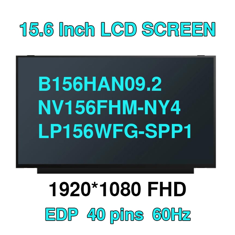 15.6 "144Hz แล็ปท็อปหน้าจอ LCD B156HAN09.2 Fit NV156FHM-NY4 LP156WFG-SPP1 สําหรับ Lenovo Legion 5-15
