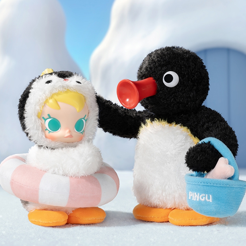 Baby Molly × PINGU Happy Fishing Vinyl plush pendant