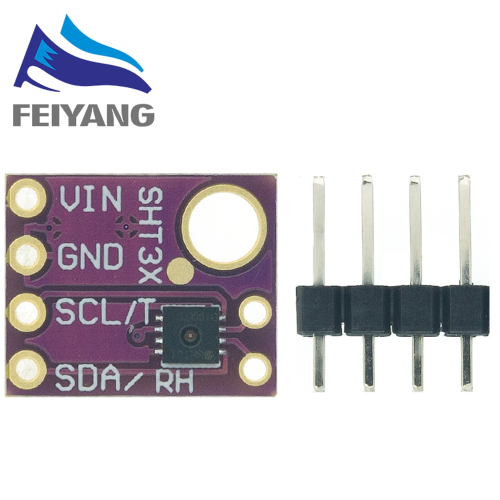 Sht31 อุณหภูมิ SHT31-D ความชื้นเซนเซอร์โมดูล Microcontroller IIC I2C Breakout Weather 3V 5V Complian