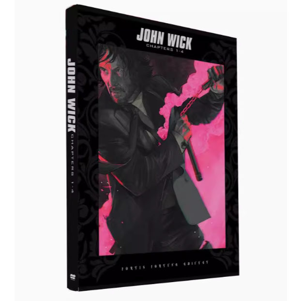 ดีวีดีใหม่เอี่ยมการเตรียมเร็วการต่อสู้ 1-4 คอลเลกชัน John Wick 4DVD คําบรรยายการออกเสียงภาษาอังกฤษ