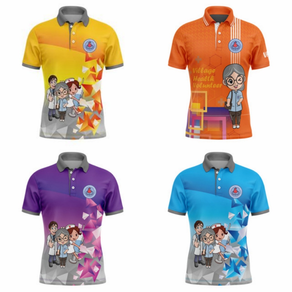2025 เสื้อโปโลแฟชั่น unisex ฤดูร้อน: 3 แบบลายพยาบาล+สไตล์ชาย แขนสั้น ไซส์ใหญ่หลวม