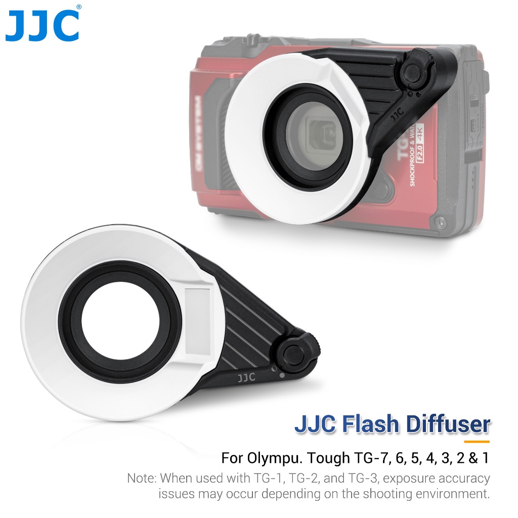 JJC แฟลชกระจายแสง Flash Diffuser สําหรับ Olympus Tough TG-7 TG-6 TG-5 TG-4 TG3 TG2 TG-1 TG7 TG6 TG5 TG4 TG3 2 1, กล้องเปลี่ยน Olympus FD-1 ใต้น้ําการถ่ายภาพอุปกรณ์เสริม
