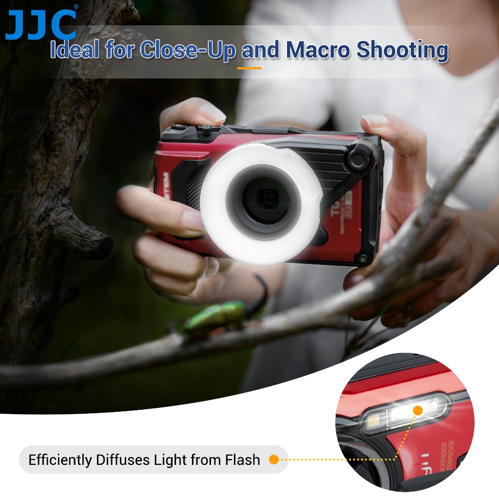 JJC แฟลชกระจายแสง Flash Diffuser สําหรับ Olympus Tough TG-7 TG-6 TG-5 TG-4 TG3 TG2 TG-1 TG7 TG6 TG5 TG4 TG3 2 1, กล้องเปลี่ยน Olympus FD-1 ใต้น้ําการถ่ายภาพอุปกรณ์เสริม