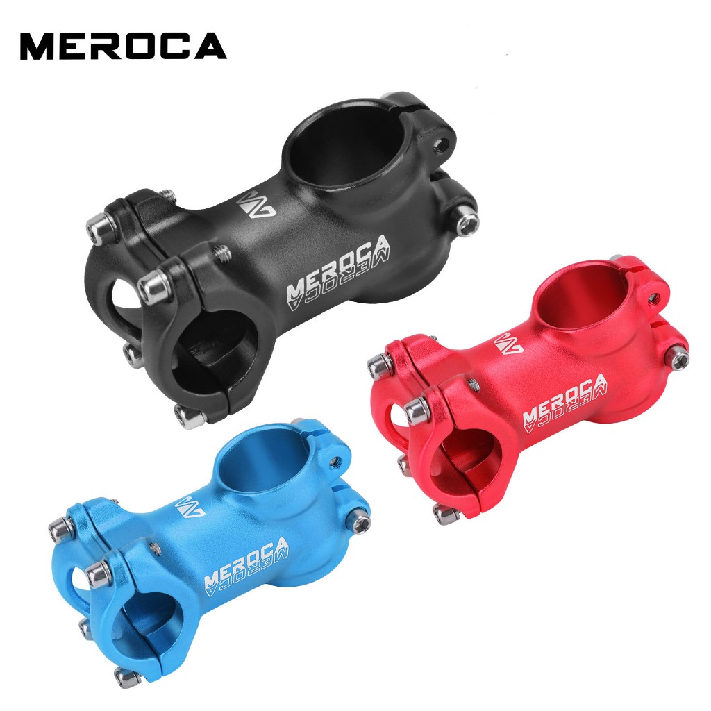 Meroca ก้านสั้นจักรยาน 25.4 มม. ก้านแฮนด์จักรยานแบบเลื่อนสมดุลสําหรับเด็ก 60 มม