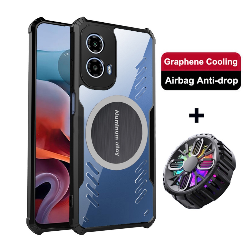 สําหรับ Moto G34 5G Graphene Vent Hole สําหรับ Moto rola G34 การกระจายความร้อน Breathable + หม้อน้ํา