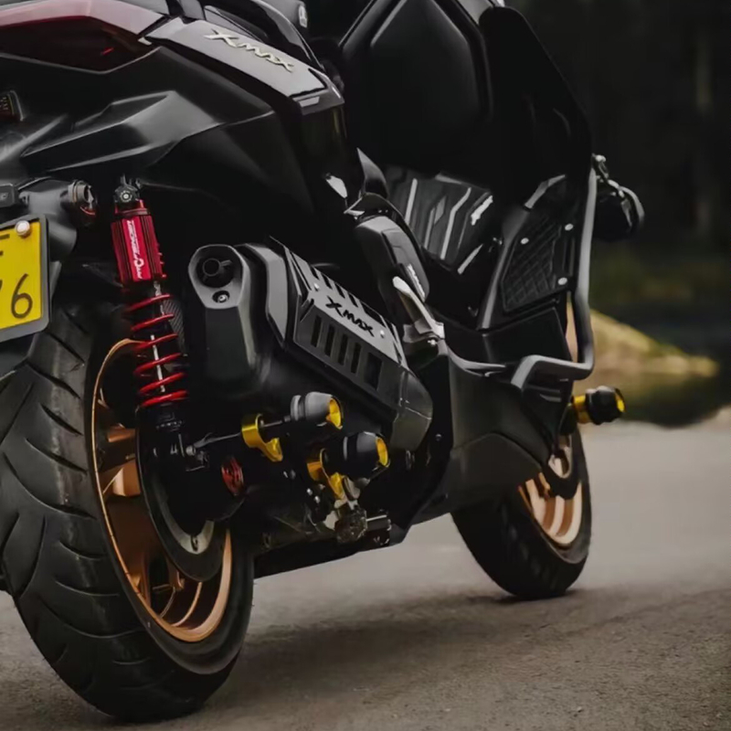 Chekie สําหรับ YAMAHA XMAX300 XMAX250 XMAX 250 300 2018-2024 ดัดแปลงท่อไอเสียฝาครอบป้องกันตกแต่งอุปกรณ์เสริม - รูปที่ 2