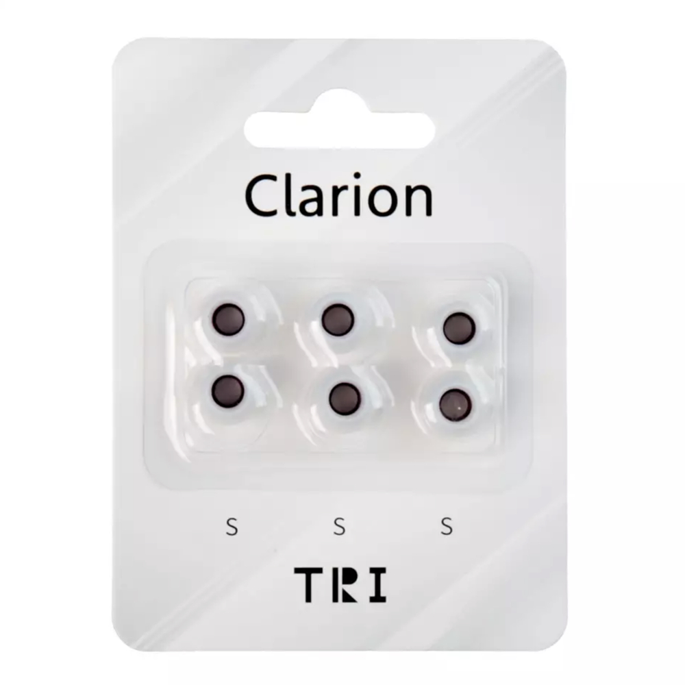 Tri Clarion ซิลิโคนหูฟัง Eartips 3 คู่สําหรับ S/M/L ขนาดหูฟังอุปกรณ์เสริมชุดหูฟังแบบมีสาย