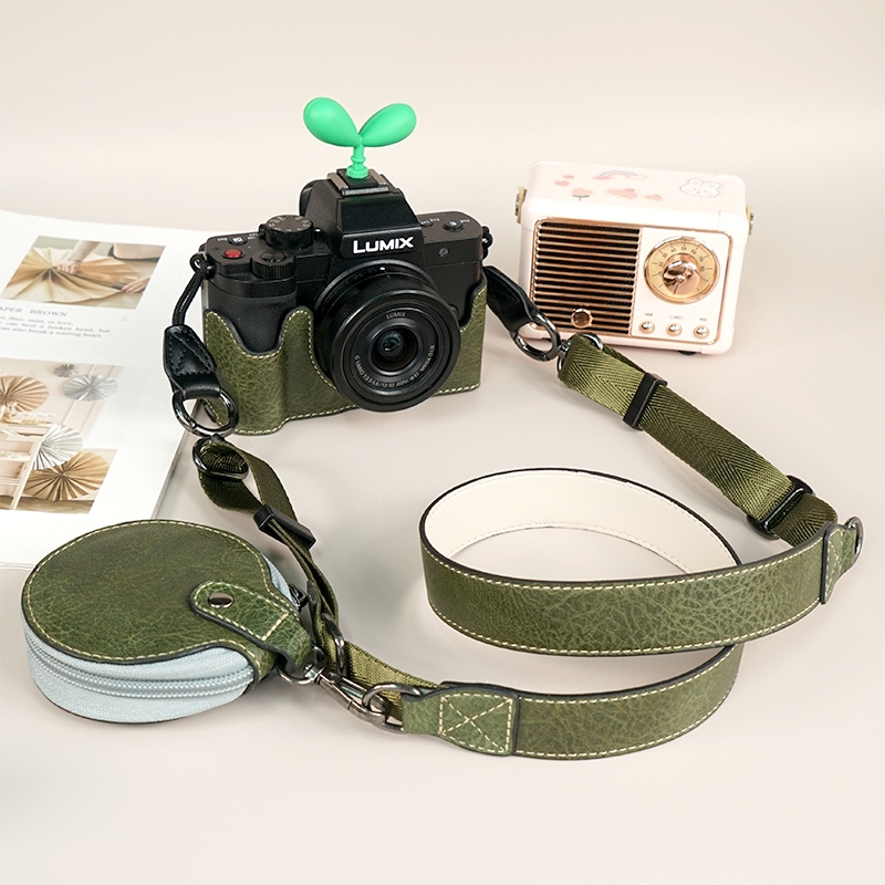 สําหรับ Panasonic G100K G100D ฐานกระเป๋ากล้อง Lumix ครึ่งชุด DMC G100 ฝาครอบป้องกันฝาครอบกล้องฐาน