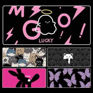 แผ่นรองเมาส์ขนาดใหญ่การ์ตูนน่ารักหนาสาวโต๊ะทํางานแผ่นยามข้อม…