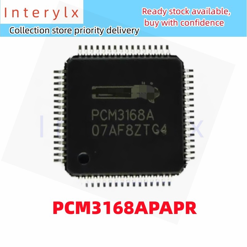 1 ชิ้น/ล็อตของแท้ Patch PCM3168 PCM3168APAPR PCM3168A LQFP64 6 in 8 Out Audio Encoding ถอดรหัสชิป IC