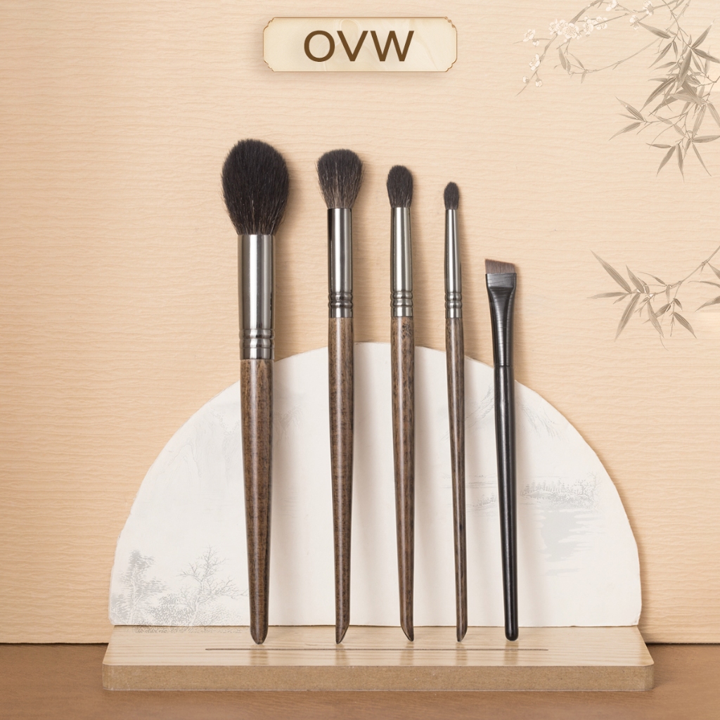 ไข่ 4 ชิ้น ชุดแปรงแต่งหน้า Goat Hair Blending Brush Highlight Brush Blusher XQ571119  ของขวัญสําหรับ HS01
