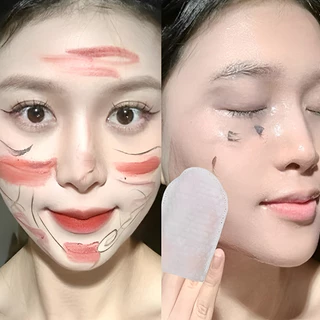 120ชิ้นแผ่นผ้าฝ้ายรูปตัว ยู สําหรับใบหน้าแต่งหน้ากําจัด-แผ่นผ้าฝ้ายแต่งนุ่มเหมาะสําหรับใบและเล็บสําหรับถอดหน้า-แต่ง น้ํายาล้าง แผ่นผ้าฝ้