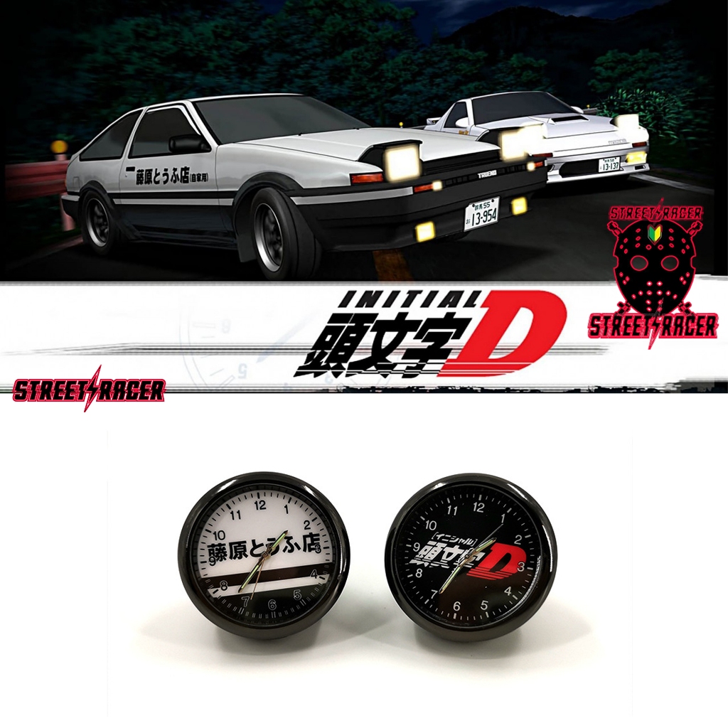 Initial D Tofu Shop AE86 รถนาฬิกาภายใน JDM นาฬิกาควอทซ์อิเล็กทรอนิกส์เครื่องประดับ