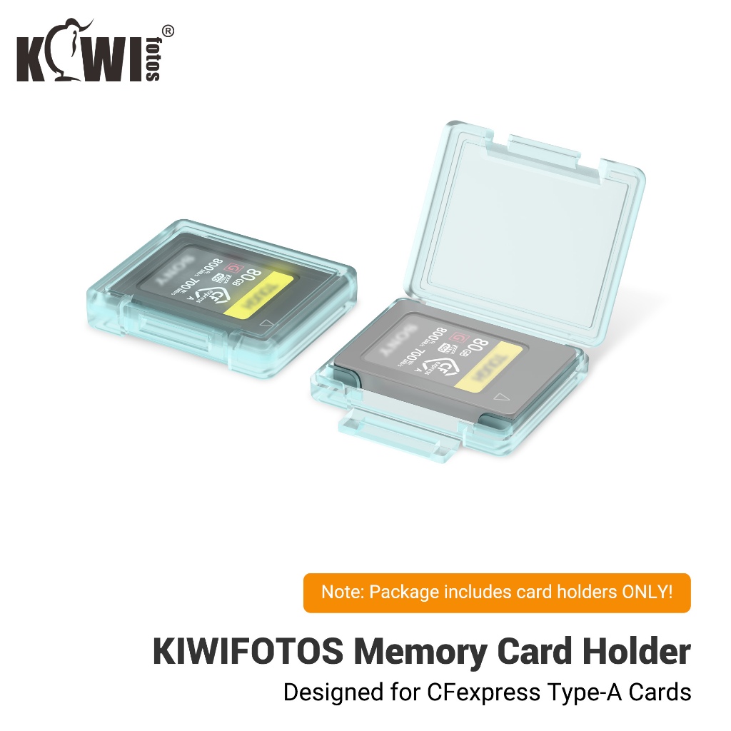 JJC Memory Card Case กล่องใส่ CFexpress Type-A Type-B XQD Card เคสการ์ดหน่วยความจำ (6 ชิ้น) โปร่งใสก