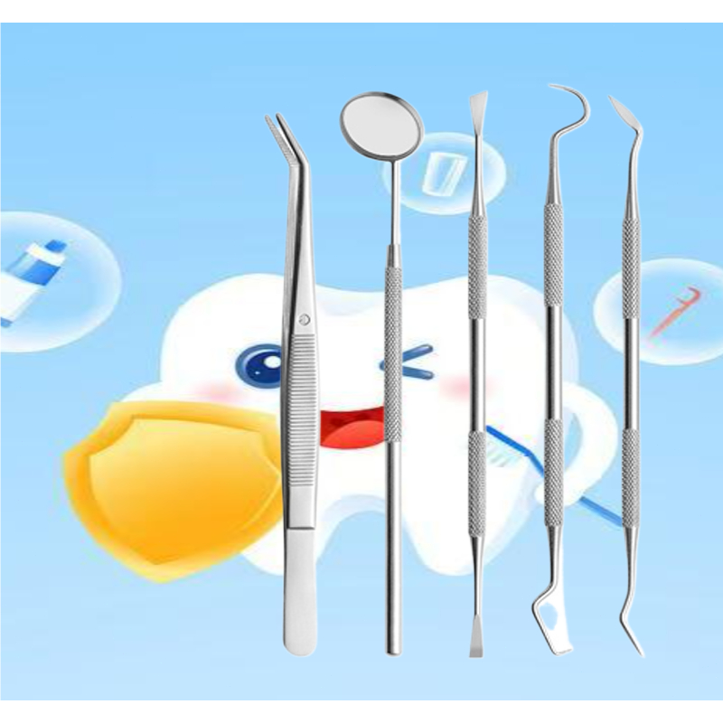 3/4/5 ชิ้นชุด Tartar Scraper Scaler Plaque Remover เครื่องมือทําความสะอาดฟันทันตแพทย์ทันตกรรมสุขอนาม