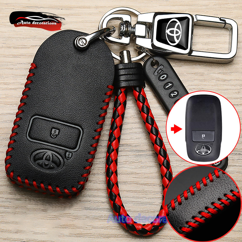 2ปุ่ม Toyota VELOZ 2021-2024 RAIZE ปลอกกุญแจ Toyota VELOZ 2021-2024 RAIZE พวงกุญแจรถ ปลอกกุญแจหนัง