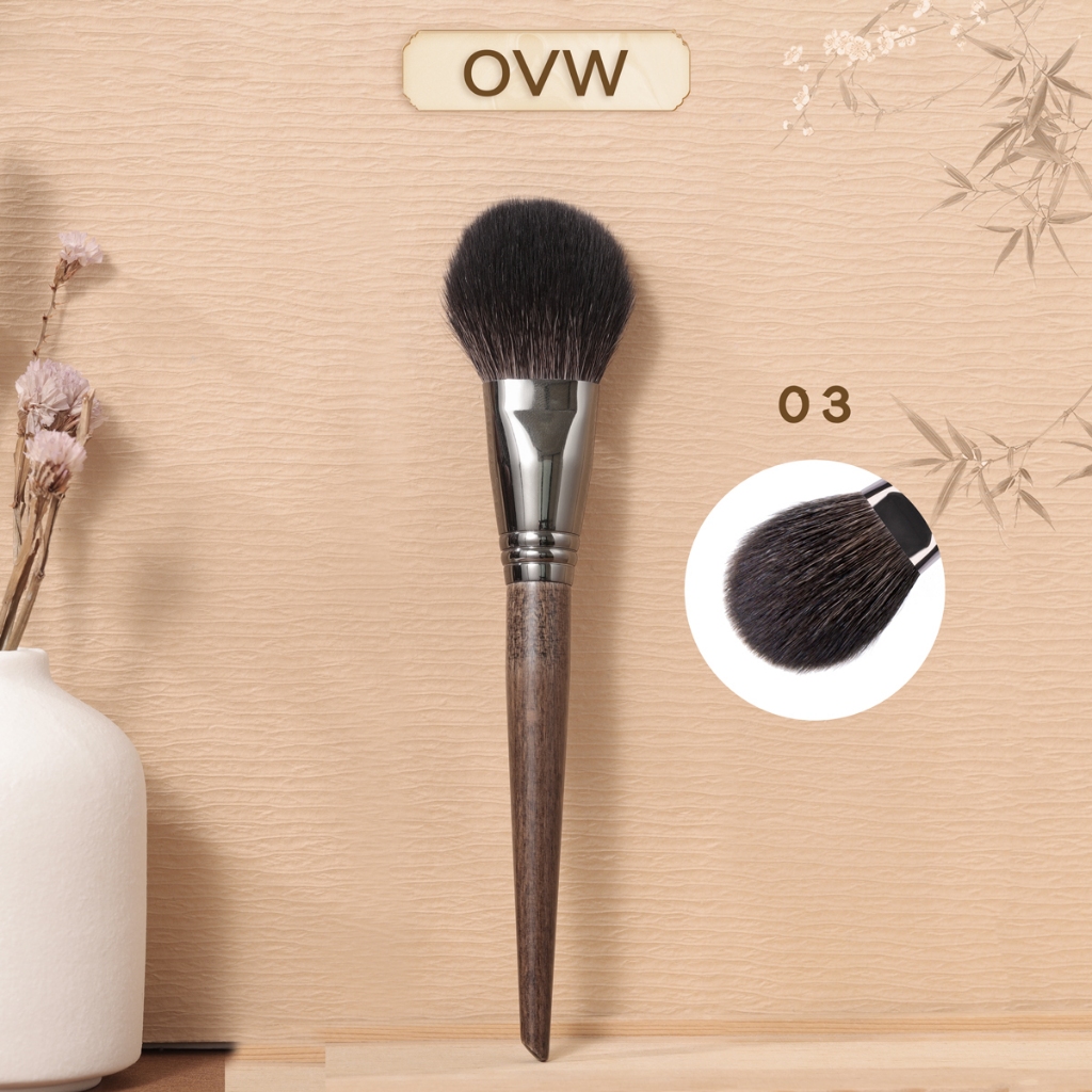 【OVW】 ขนแพะแปรงแต่งหน้าแป้งฝุ่น XQ03