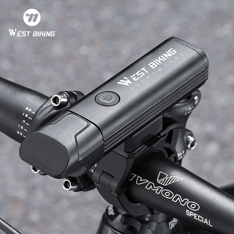 WEST BIKING จักรยาน ป้องกันแสงสะท้อน ไฟหน้าจักรยาน 1300 Lumens IPX6 กันน้ําชาร์จจักรยานด้านหน้า MTB LED รอบแสง — صورة 2