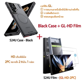 【S24 Ultra SET】Wsken S25 Ultra S26 Ultra กระจกนิรภัยกันรอยหน้าจอ 9H กันแตก 6.8 นิ้ว สําหรับ Samsung Galaxy S24 ฟิล์ม+เคส Set [ไม่มีบับเบิ้ล] [รองรับการปลดล็อกลายนิ้วมือ] S24 Film+Lens+Case HD ฟิล์ม เต็มจอใส S24 ฟิล์มกระจกนิรภัย 2 แพ็ก