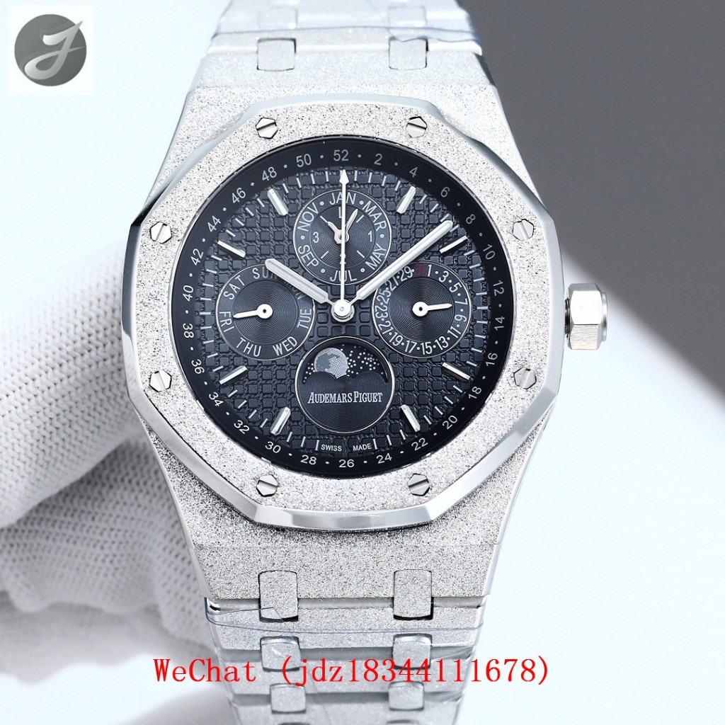 Ap Royal Oak 26574 series รุ่นทองน้ําค้างแข็ง 41 มม. พร้อมการเคลื่อนไหว Cal.5134 ของแท้นาฬิกากลไกของ