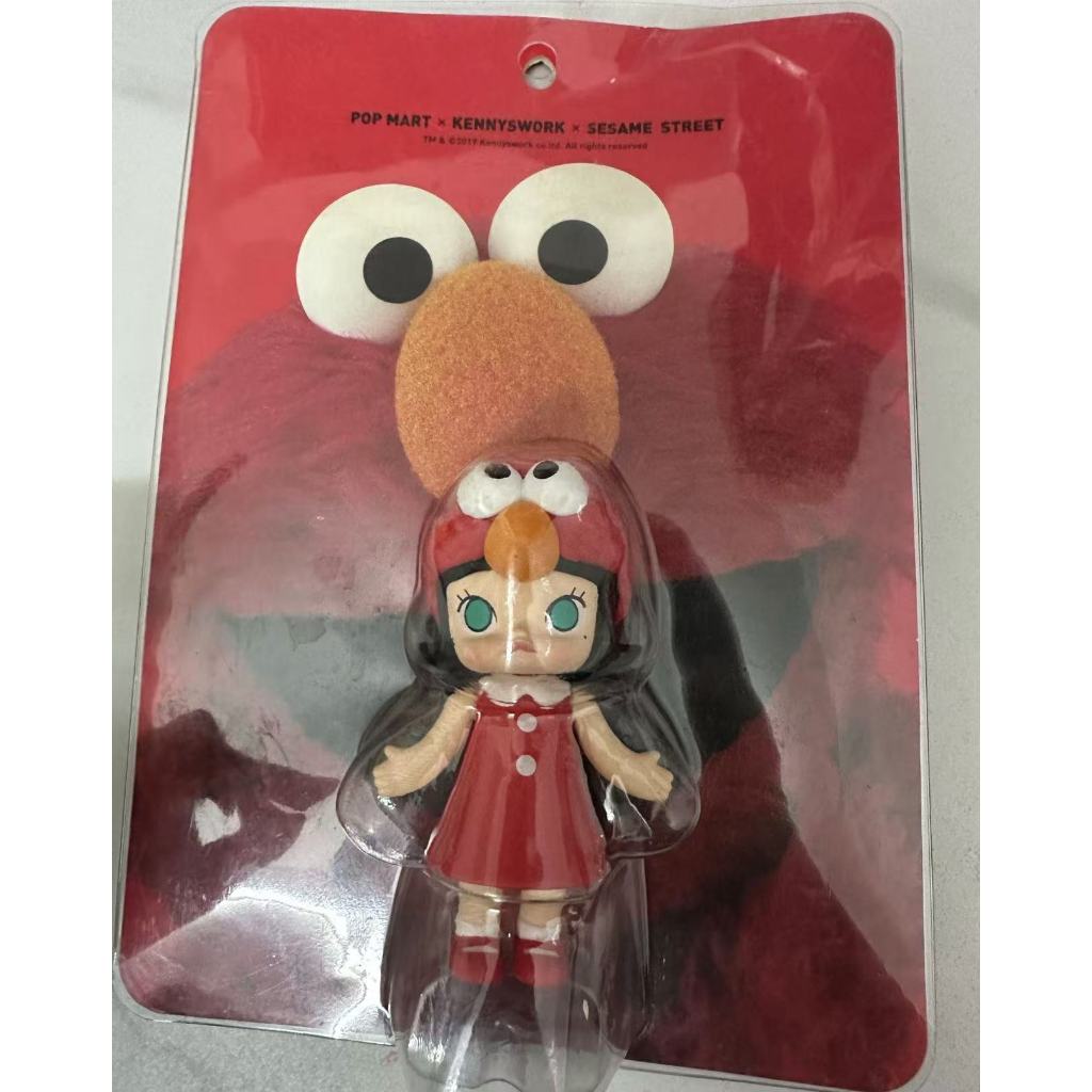 Pop Mart molly Sesame Street Co-Branded Lift Elmo STS Exhibition Limited Edition