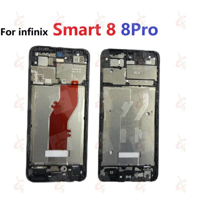 กรอบหน้า LCD สําหรับ Infinix Smart 8 Pro แผ่นกรอบกลาง X6525 X6525B