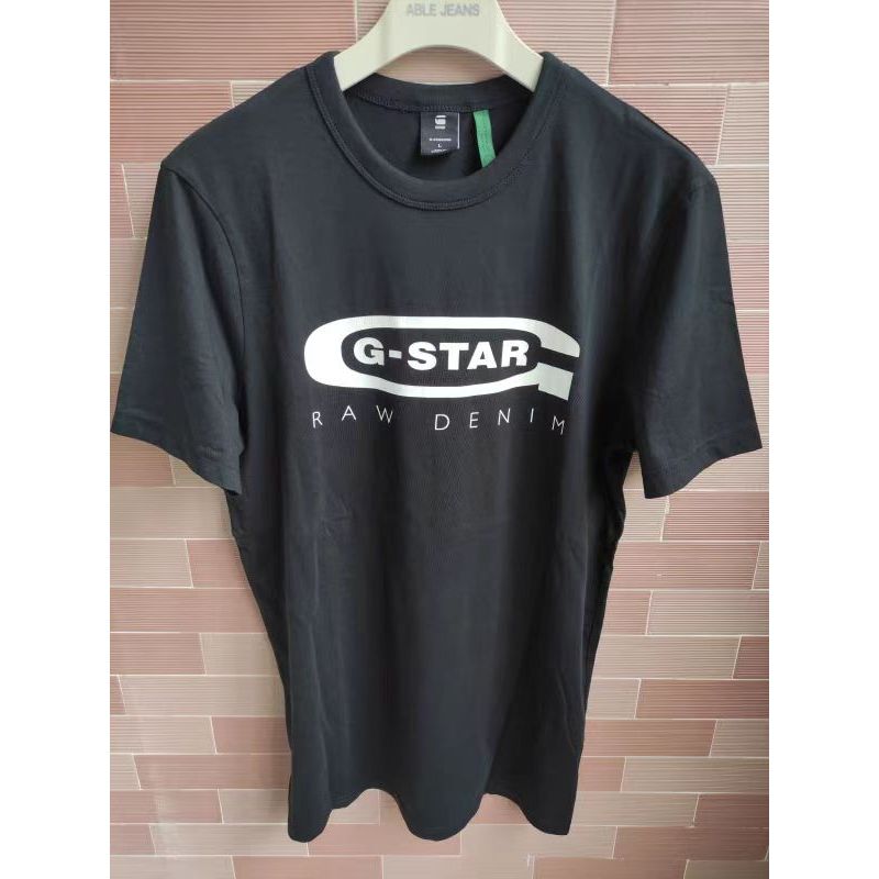 เสื้อยืดแขนสั้นพิมพ์ลายผ้าฝ้าย G-Star Raw Mens Graphic 8 RTSS