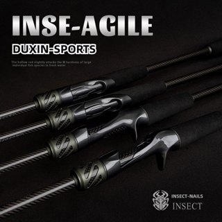 INSECT-AGILE 1.95m/1.98m/2.01m เบ็ดตกปลา L/ML/M Action Full …