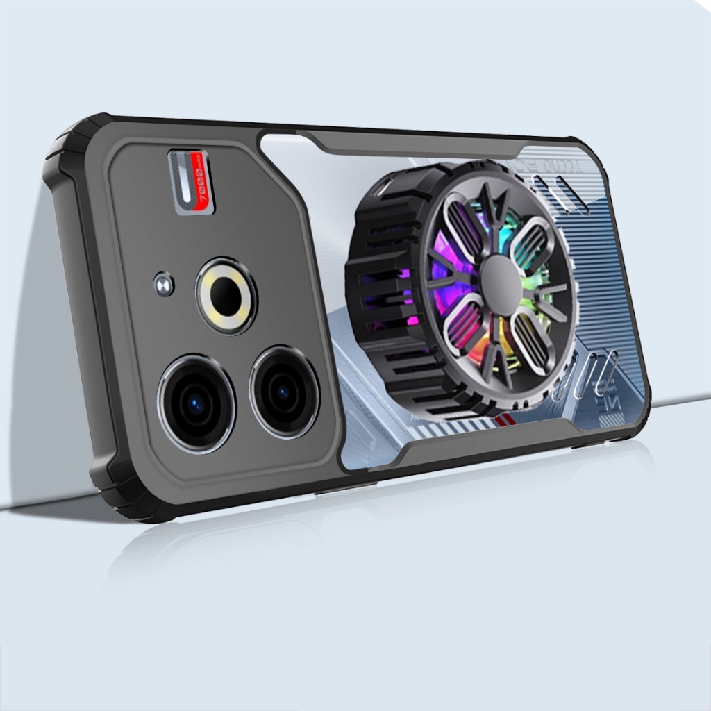 สําหรับ Tecno Pova 6 Neo Graphene Vent Hole สําหรับ Tecno Pova6 Neo การกระจายความร้อน Breathable + ห