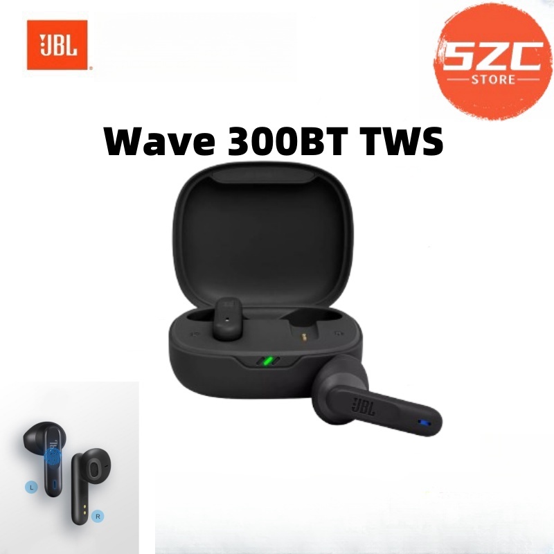 [ใช้โค้ดคุ้มลดได้อีก] JBL Wave 300BT TWS หูฟังบลูทูธไร้สาย พร้อมไมค์ในตัว รับประกัน30วัน Bluetooth Earbuds