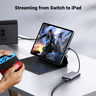 UGREEN 2 IN 1 HDMI to USB Video & Audio Capture Card 4K 30Hz Loop-out 2K 30Hz Capture Video Recording Live Streaming สําหรับ Windows mac OS OBS