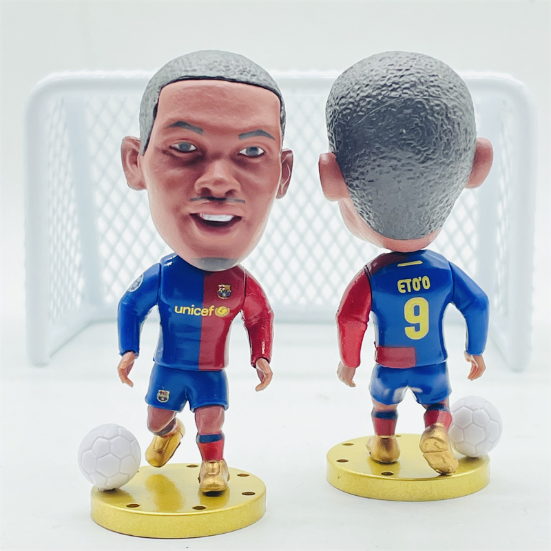 Soccerwe FCB ตุ๊กตาฟุตบอล STAR Xavi Henry Etoo Messi Poyol ตัวเลข 2009 ฤดูกาล