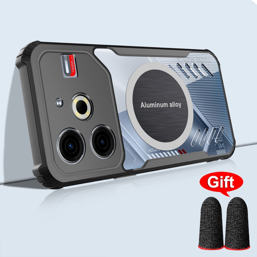 สําหรับ Tecno Pova 6 Neo กรณีอลูมิเนียมกระจายความร้อนสําหรับ TECNO Pova6 Pova 6Neo 6Neo Graphene ฝาค