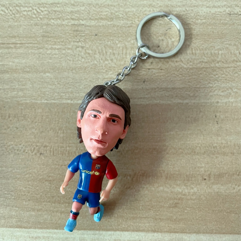 Messi C.Ronaldo Ronaldo Nazario พวงกุญแจตุ๊กตาฟุตบอล