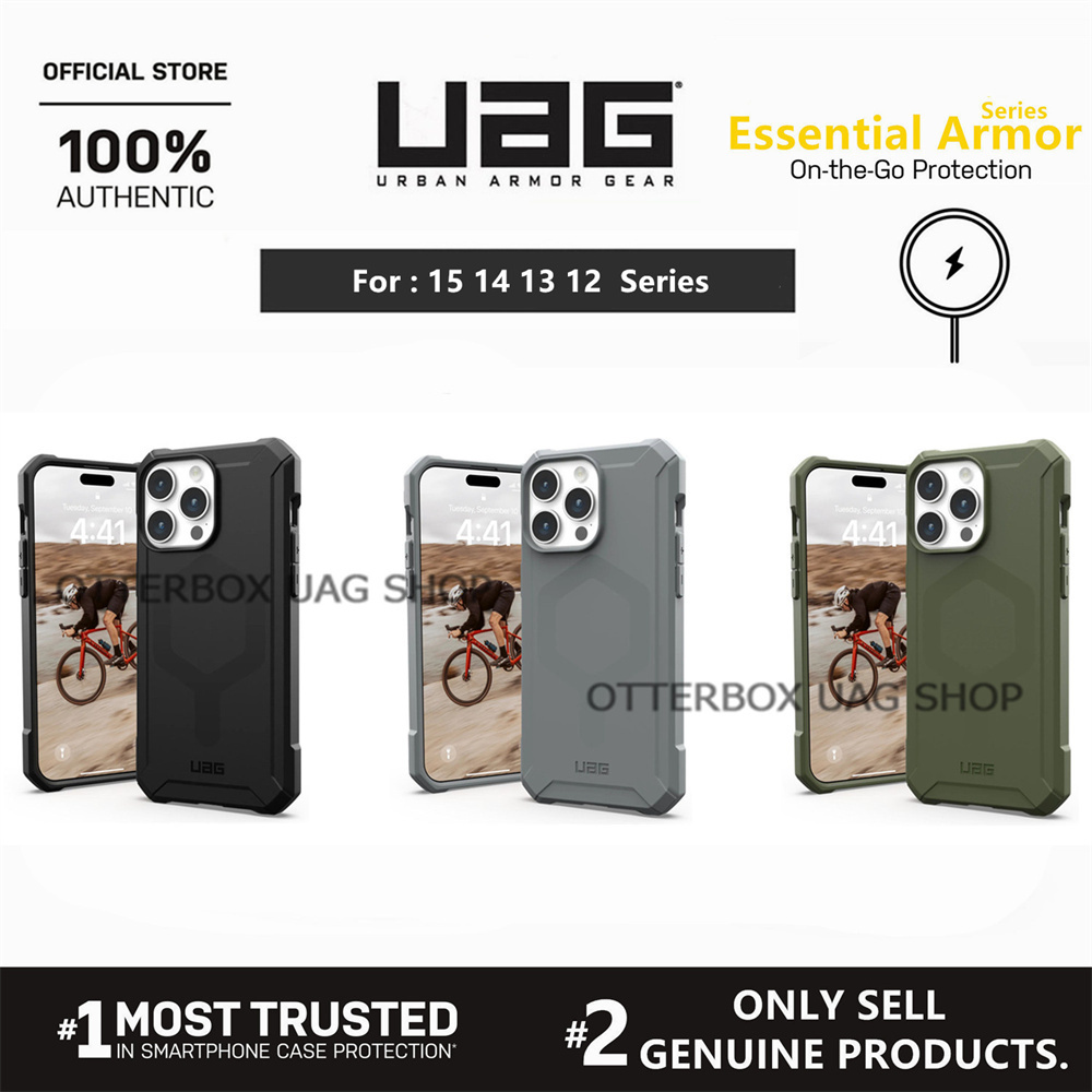 เคส UAG รุ่น Essential Armor With Magnetic Series - iPhone 15 14 Pro Max / 15 14 Pro / 15 14 Plus / 15 14 / 13 12 Pro Max / 13 12 Pro Max / 13 12 Pro / 13 12