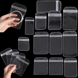 กระเป๋าซิปPVCใส 10ชิ้น สำหรับเก็บเครื่องประดับ กันน้ำ