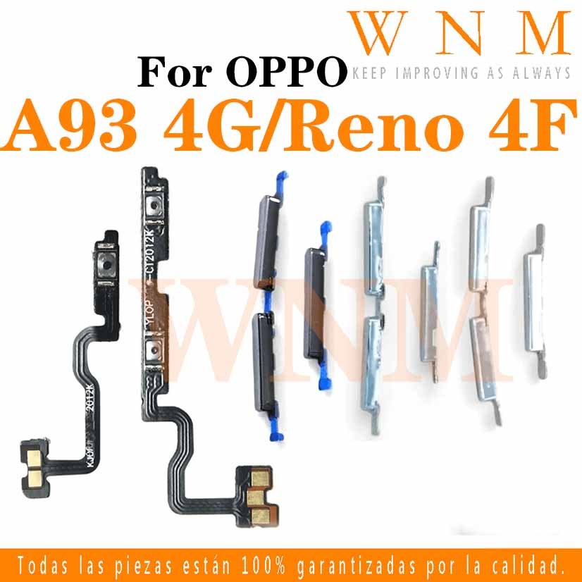 สําหรับ OPPO A93 4G / Reno 4F ปุ่ม Flex บน/ปิดปุ่มสวิทช์ด้านข้าง Key Volume Up Down Flex สายโทรศัพท์มือถือ Part
