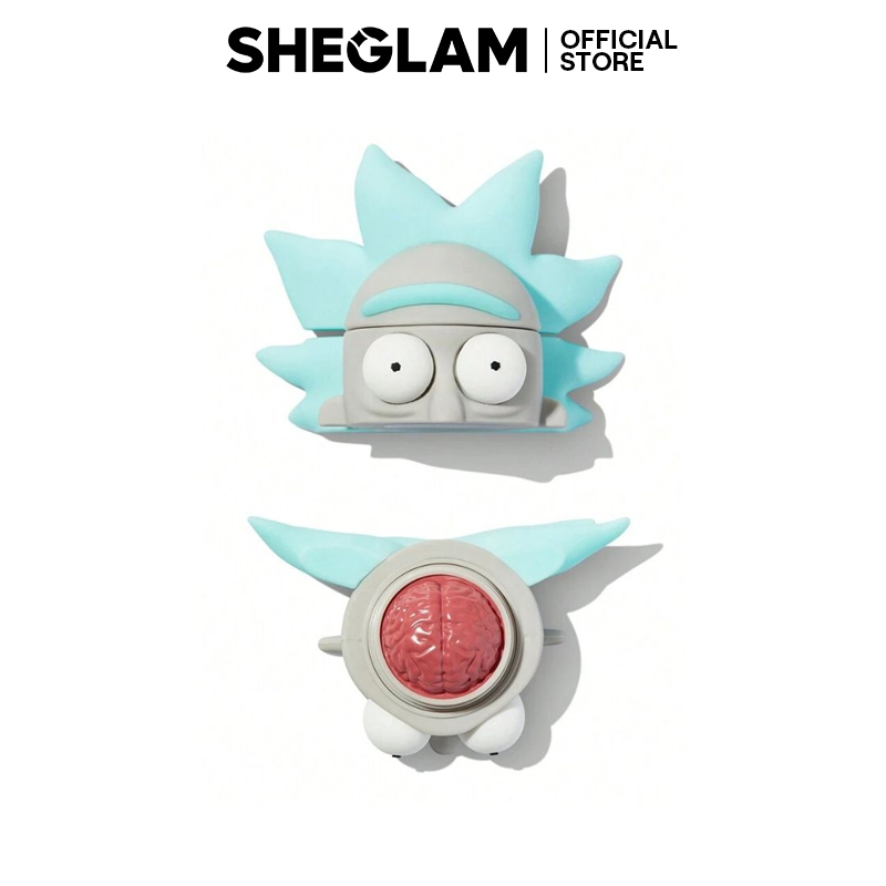 Rick and Morty X SHEGLAM นาย. Sanchez Cream Blush Ricks Brain Shaped Cream-To-Powder Blush Cream High Pigment Non-Fading Shiny Finish Blush Non-Greasy Face Makeup