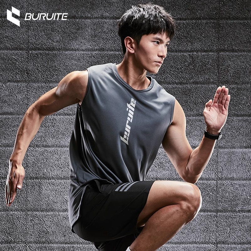 【BURUITE】หลายสี เสื้อวิ่งแขนกุด คำว่าเสื้อกล้ามวิ่ง ระบายอากาศ เสื้อกล้าม เหมาะสำหรับยิม