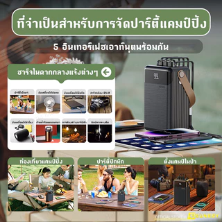 🔥ขายฮิตในไทย🔥 SUNESY พาวเวอร์แบงค์ 100000 mAh ชาร์จ1ครั้งใช้ได้1เดือน พอร์ตเอาต์พุตหลายพอร์ต ของแท้100% แบตสำรอง Powerbank