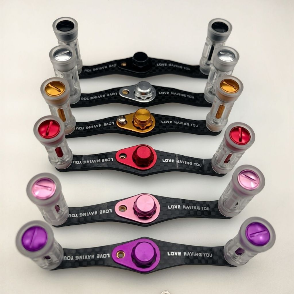 95 มม.สําหรับ Daiwa Abu คาร์บอนไฟเบอร์ rocker แขนดัดแปลงฐานล้อ water drop คาร์บอนไฟเบอร์ grip pill Daiwa spider Alpha Abu อุปกรณ์เสริม Luya
