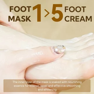 LANBENA foot facial mask, hand facial mask, foot peeling facial mask, foot peeling, care, heel cracking,, scrub, remove surrounding dead skin，hand care