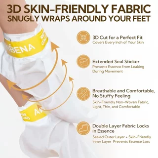 LANBENA foot facial mask, hand facial mask, foot peeling facial mask, foot peeling, care, heel cracking,, scrub, remove surrounding dead skin，hand care