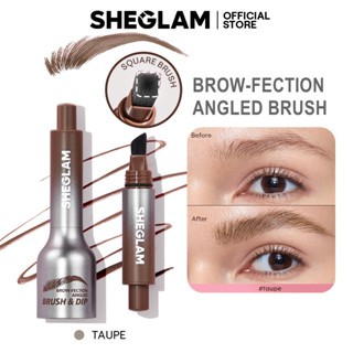 Sheglam Brow-Fection แปรงมุม & Dip-Hair-Like Strokes Liquid Eyebrow Gel ปากกาสีติดทนนานแห้งเร็วธรรมชาติ Shaping Outlining บรรจุคิ้วแต่งหน้า