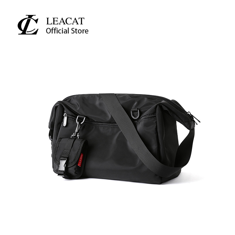 Leacat กระเป๋าสะพายไหล่ อเนกประสงค์ ขนาดเล็ก สไตล์เกาหลี สําหรับผู้ชาย