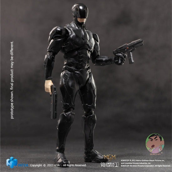 HIYA ประณีต Mini Series 1/18 Scale 4 นิ้ว ROBOCOP 2014 ROBOCOP สีดํา Action Figure