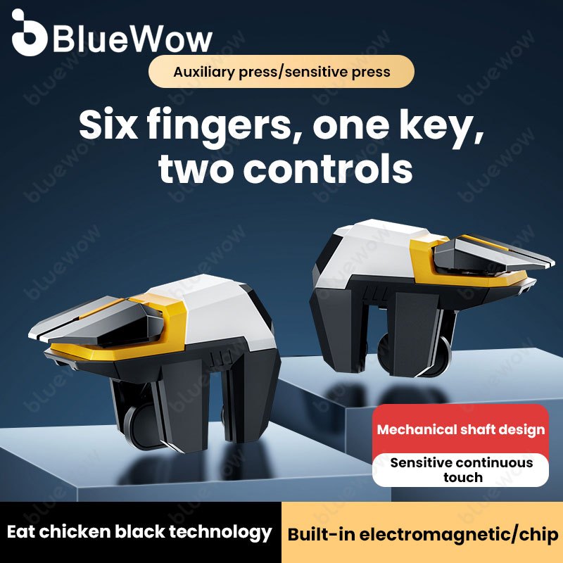 หกนิ้วมือเกมสิ่งประดิษฐ์BlueWow Dy11 Trigger Controller Gamepad จอยสติ๊กคอนโทรลเลอร์ปุ่มทริกเกอร์เกมยิง