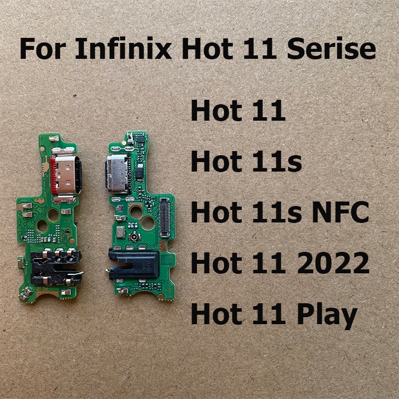 สําหรับ Infinix Hot 11s 11 Play NFC 2021 2022 พอร์ตชาร์จ USB Charger Dock Connector สายชาร์จ Flex Cable
